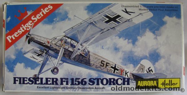 Aurora-Heller 1/72 Fieseler Fi-156 Storch or MS-500 Cricket - Luftwaffe 2(H)/14 Afrika Korps Spring 1941 or MS-500 French Air Force, 6611 plastic model kit